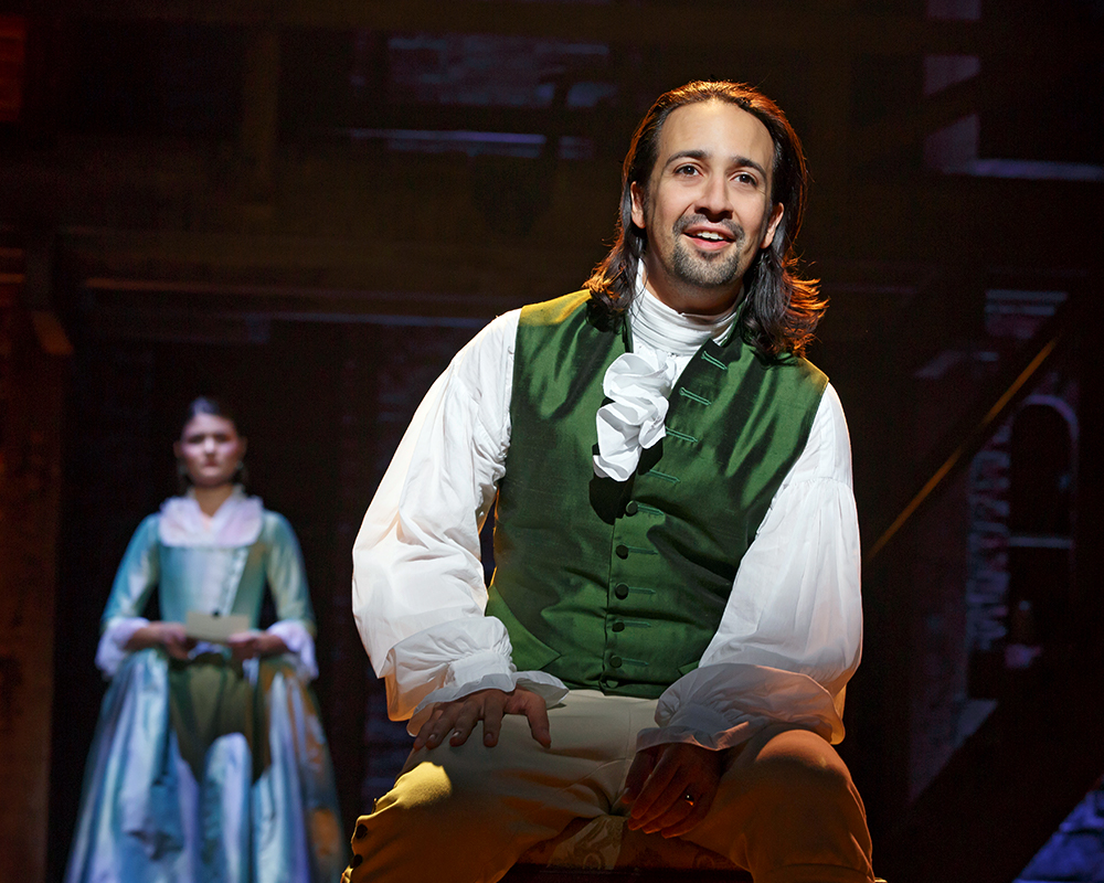 Lin-Manuel Miranda as "Alexander Hamilton" and Phillipa Soo as "Elizabeth Schuyler Hamilton" | HAMILTON