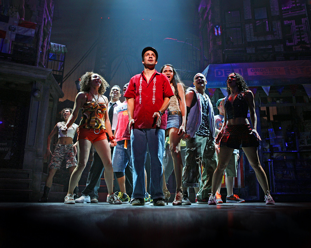 Lin-Manuel Miranda as "Usnavi" and cast | IN THE HEIGHTS OBC
