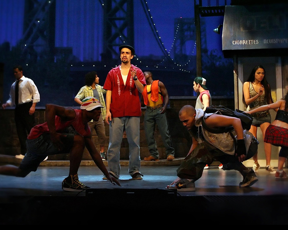 Lin-Manuel Miranda as "Usnavi" and ensemble | IN THE HEIGHTS OBC
