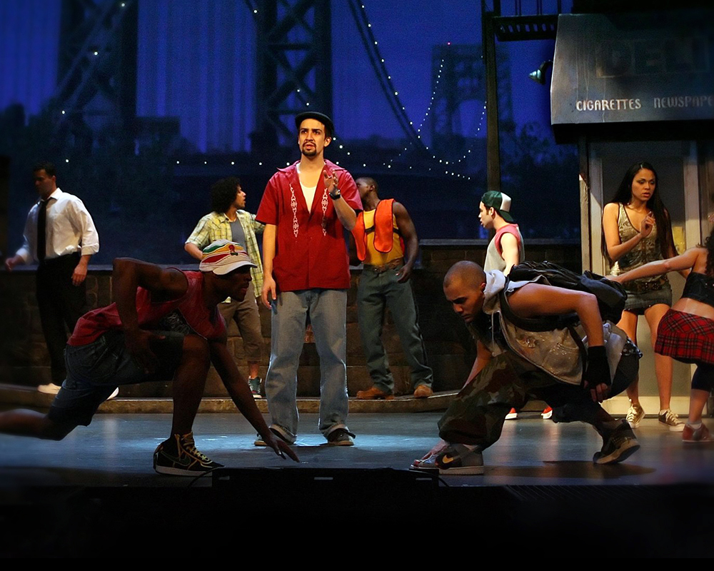 Lin-Manuel Miranda as "Usnavi" and ensemble | IN THE HEIGHTS OBC
